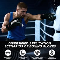 JUOIFIP Boxkesztyű Muay Thai Kickboxing Sparring 12oz 14oz 16oz 7