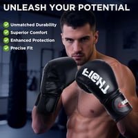 JUOIFIP Boxkesztyű Muay Thai Kickboxing Sparring 12oz 14oz 16oz 4