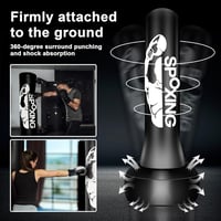 JUOIFIP Szabadon Álló Boxzsák Felnőtteknek 175 cm - Edzőállvánnyal, MMA, Muay Thai, Kung Fu Edzéshez, Fekete Vinyl Borítással 3