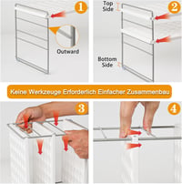 JUPELI Stackable Palackrendező Hűtőbe, Állítható Üvegtartó Szekrénybe és Munkalapra 5