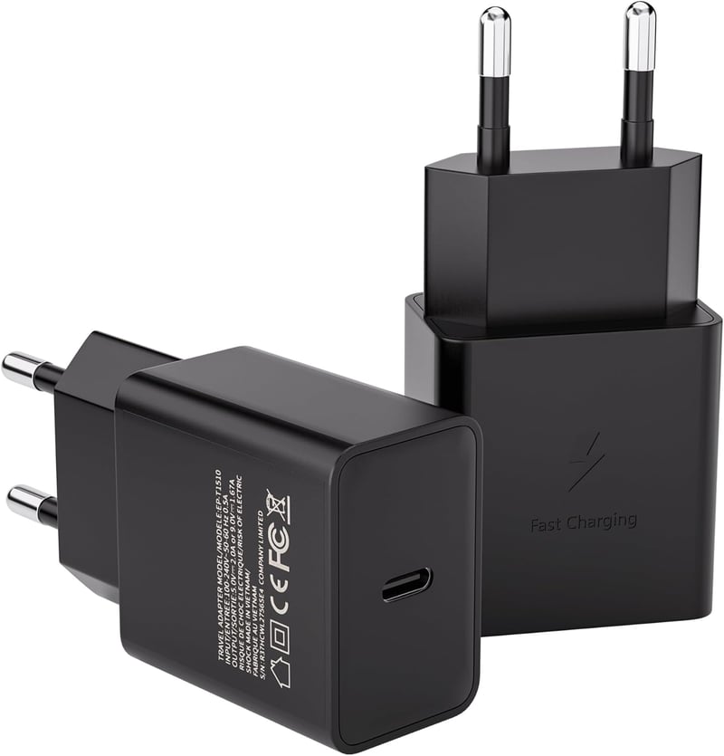 JupptElectronics 15W USB-C gyors töltő Samsung Galaxy készülékekhez - 2 db