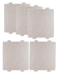 Juqumty sľudové doštičky do mikrovlnky 5 ks, 10,8 x 9,9 cm, teplu odolný kryt vlnovodu na opravu mikrovlnnej rúry, jednoduchá montáž 1