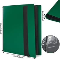 JUSONEY 160 zsebű kártyaalbum zöld borítóval MTG Magic gyűjtéshez 2