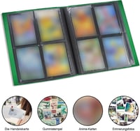 JUSONEY 160 zsebű kártyaalbum zöld borítóval MTG Magic gyűjtéshez 8