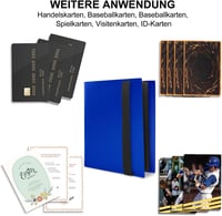 JUSONEY Trading Card Album 160 zseb kék gyűjtőkönyv MTG Magic kártyához 7