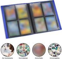 JUSONEY Trading Card Album 160 zseb kék gyűjtőkönyv MTG Magic kártyához 8