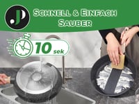 Just Perfecto 14 db-os edénykészlet fedővel - Indukciós fazék és serpenyő szett, PTFE és PFOA mentes, fekete, karcálló bevonat 12