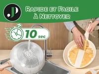 Just Perfecto 21 részes edénykészlet fedővel – Fehér gránit indukciós serpenyő és lábaskészlet, PFOS és PFOA mentes tapadásmentes bevonat 8