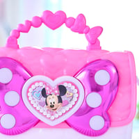 Súprava kabelky Disney Junior Minnie Mouse Bowfabulous od Just Play, 7-dielna, so svetelnými a zvukovými efektmi, kostýmová hra, detská hračka od 3 rokov 5