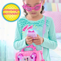 Súprava kabelky Disney Junior Minnie Mouse Bowfabulous od Just Play, 7-dielna, so svetelnými a zvukovými efektmi, kostýmová hra, detská hračka od 3 rokov 3