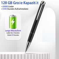 JUSTSTONE Digitális hangrögzítő 100 GB, 1600 óra, 360 fokos surround, hangaktiválás, egygombos felvétel, zajcsökkentés, fekete-ezüst, osztál 3