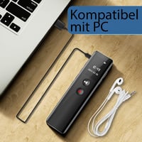 JUSTSTONE digitális hangrögzítő 3072 Kbps hangaktiválással, egygombos felvétel és lejátszás, zajcsökkentő eszköz megbeszéléshez előadáshoz i 6