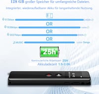 JUSTSTONE digitális hangrögzítő 3072 Kbps hangaktiválással, egygombos felvétel és lejátszás, zajcsökkentő eszköz megbeszéléshez előadáshoz i 2
