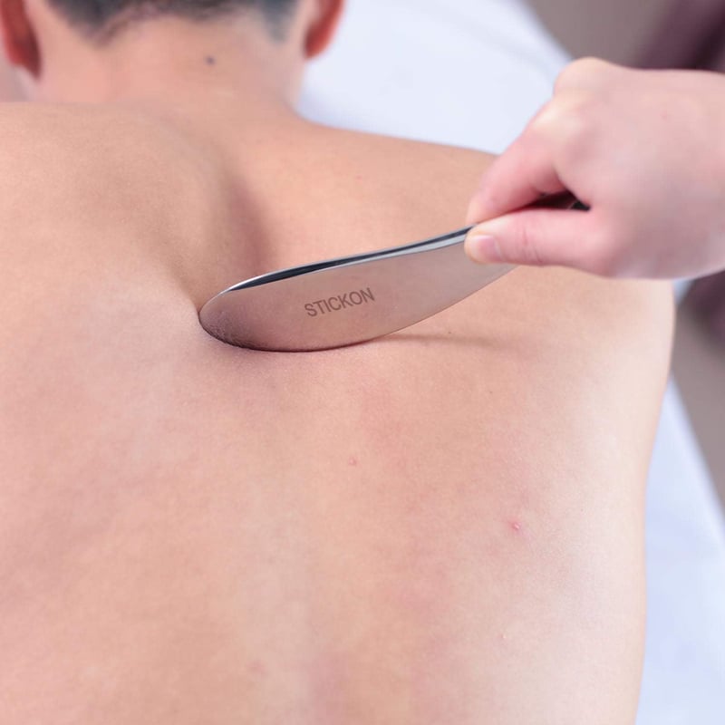 JustSun Gua Sha Masszázs Eszköz Rozsdamentes Acél IASTM Terápia Fájdalomcsillapítás M