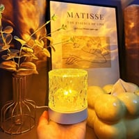 LED projektor hviezdnej oblohy Justup, 16 farieb, efekt vodnej hladiny, diaľkové ovládanie a dotykové ovládanie, náladové osvetlenie polárnej žiary do spálne 2