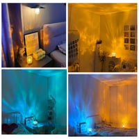 LED projektor hviezdnej oblohy Justup, 16 farieb, efekt vodnej hladiny, diaľkové ovládanie a dotykové ovládanie, náladové osvetlenie polárnej žiary do spálne 6