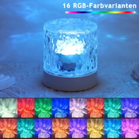 LED projektor hviezdnej oblohy Justup, 16 farieb, efekt vodnej hladiny, diaľkové ovládanie a dotykové ovládanie, náladové osvetlenie polárnej žiary do spálne 4