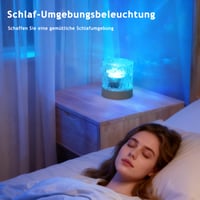 LED projektor hviezdnej oblohy Justup, 16 farieb, efekt vodnej hladiny, diaľkové ovládanie a dotykové ovládanie, náladové osvetlenie polárnej žiary do spálne 5