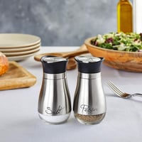 Juvale Só és Borsszóró Szett Üveg és Rozsdamentes Acél 120ml 5