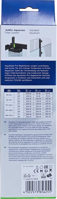Juwel AquaHeat Pro nastaviteľný ohrievač do akvária - 100 W 2