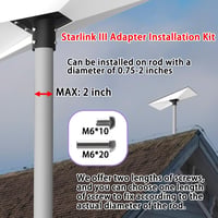 JUYEER Starlink Csatorna Adapter Nagy Méret Műanyag Vezetékcsatorna 5