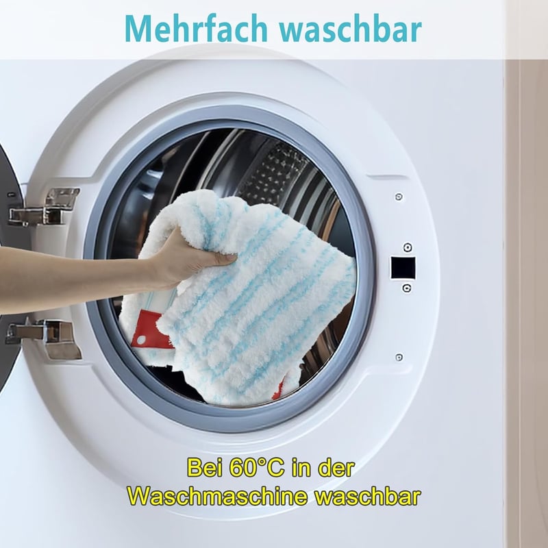 JUYLTOOL 4 db Mikroszálas Felmosófej Leifheit Profi XL Kompatibilis - Padlótisztító Csere Mop 42 cm Széles, Minden Padlótípushoz, Mosógépben