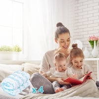 JUYLTOOL 4 db Mikroszálas Felmosófej Leifheit Profi XL Kompatibilis - Padlótisztító Csere Mop 42 cm Széles, Minden Padlótípushoz, Mosógépben 5