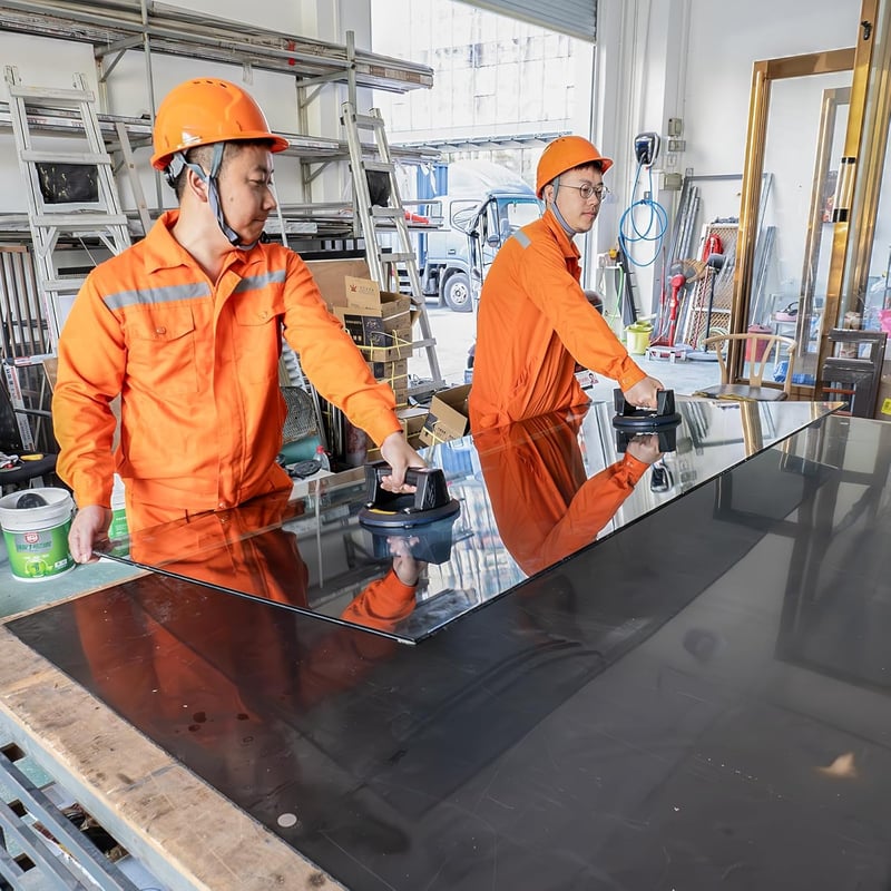 JUYLTOOL Elektromos Vákuumos Emelő 2 Akkumulátorral - Digitális Kijelzős Csempe és Üvegemelő 180kg Teherbírással, Automatikus Szívóerővel