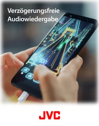 Slúchadlá JVC HA-FR17UC-B USB-C so vstavaným DAC prevodníkom, mikrofónom a 3-tlačidlovým diaľkovým ovládaním, kompaktný dizajn, čierne 7