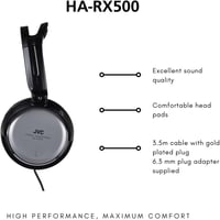JVC HA-RX500-E Teljes Méretű Fejhallgató 3