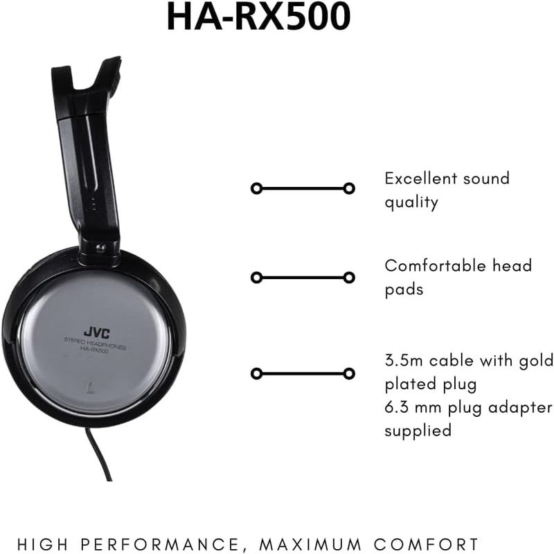 JVC HA-RX500-E Teljes Méretű Fejhallgató