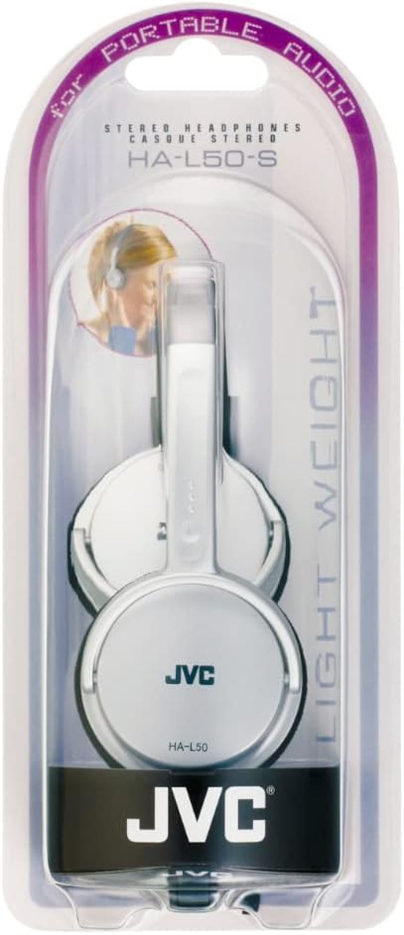 JVC könnyű fejhallgató fekete vezetékes audio - One size, Minimalist