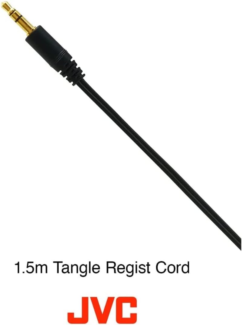 JVC könnyű fejhallgató fekete vezetékes audio - One size, Minimalist