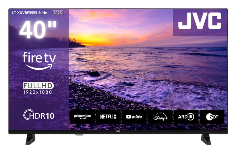 Televizor Smart LED JVC LT-40VRF3555, 40 inchi, Full HD, HDR, control vocal Alexa, Apple AirPlay, Triple Tuner, 2026