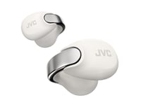 Căști True Wireless JVC NEARPHONES HA-NP1T-W cu design tip bijuterie, Bluetooth 5.3, autonomie 24 de ore, încărcare rapidă, Multipoint, Alb Crem 1