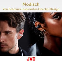 Căști True Wireless JVC NEARPHONES HA-NP1T-W cu design tip bijuterie, Bluetooth 5.3, autonomie 24 de ore, încărcare rapidă, Multipoint, Alb Crem 8