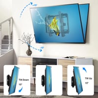 Suport TV de perete înclinabil JXMTSPW pentru ecrane de 14-42 inch, suport monitor, VESA max 200x200 mm, capacitate de încărcare max 25 kg 4