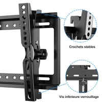 Suport TV de perete înclinabil JXMTSPW pentru ecrane de 14-42 inch, suport monitor, VESA max 200x200 mm, capacitate de încărcare max 25 kg 7