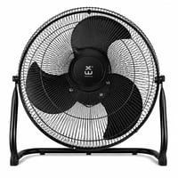 JYC CREATIVE Fém Asztali Ventilátor 50W, 3 Alumínium Lapát, 3 Sebesség, Biztonsági Rács, Dönthető, Fekete 1
