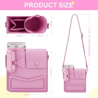 JYPS Stanley Cup táska 40oz-hez, vízálló crossbody táska telefonfiókal és verstellhető pánttal 7