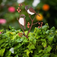 Decorațiune de grădină JYUECIAN în formă de pasăre, figurină pițigoi rezistentă la intemperii, ornament de grădină 60 cm 4