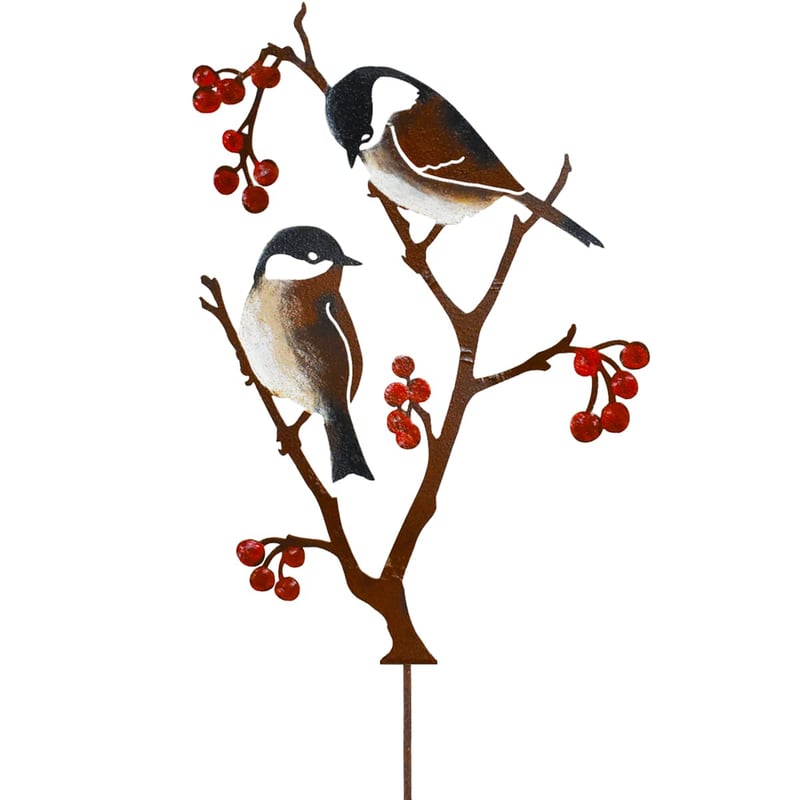 Decorațiune de grădină JYUECIAN în formă de pasăre, figurină pițigoi rezistentă la intemperii, ornament de grădină 60 cm
