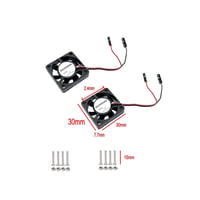 JZK 2db 30x30mm 5V Mini Ventilátor Kábellel - Csendes 3D Nyomtató Hűtőventilátor Szerverhez, Routerhez, Hálózati Eszközökhöz 3