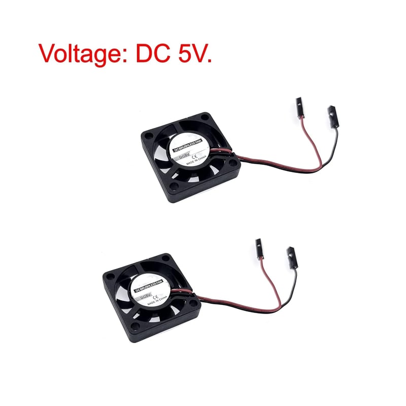JZK 2db 30x30mm 5V Mini Ventilátor Kábellel - Csendes 3D Nyomtató Hűtőventilátor Szerverhez, Routerhez, Hálózati Eszközökhöz