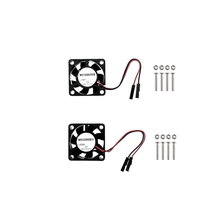 JZK 2db 30x30mm 5V Mini Ventilátor Kábellel - Csendes 3D Nyomtató Hűtőventilátor Szerverhez, Routerhez, Hálózati Eszközökhöz