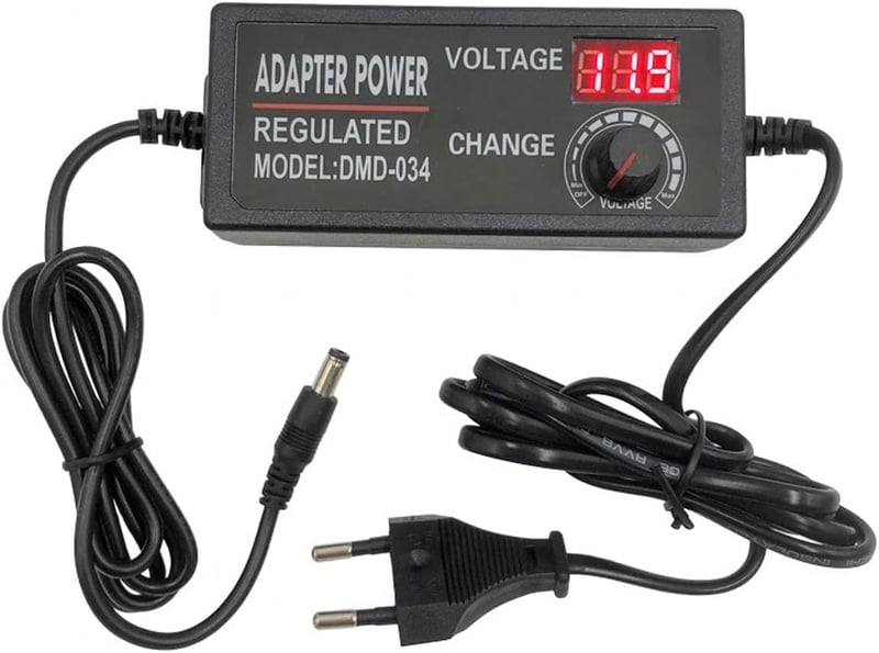 JZK 3-12V 5A Digitális Kijelzős Szabályozható Tápegység 60W AC/DC Konverter