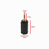Adaptér JZK stereo jack 3,5 mm zásuvka – 2,5 mm konektor 3