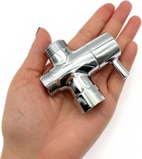 JZK 3 Utas Zuhanyfej Elosztó Szelep 1/2" Réz Zuhanyadapter Vízcsap Osztó 7