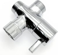 JZK 3 Utas Zuhanyfej Elosztó Szelep 1/2" Réz Zuhanyadapter Vízcsap Osztó 8