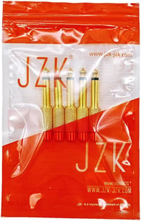 JZK 5db 6.35mm Mono Jack RCA Adapter Aranyozott Audio Konverter Fejhallgatóhoz TV-hez 7